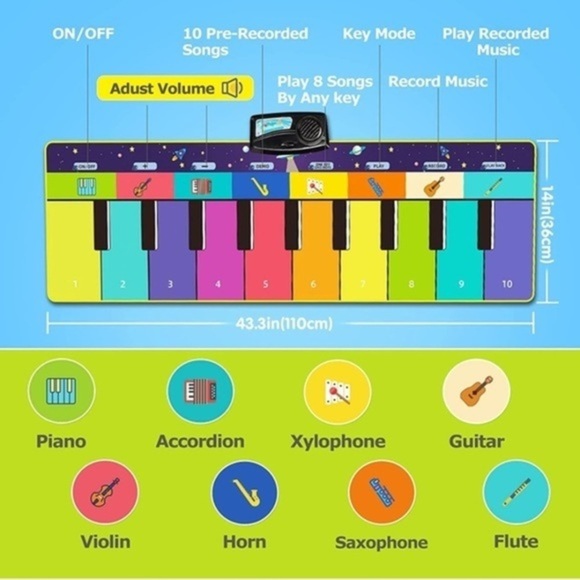 Melody Magic: Joyjoz Musical Mat - The Ultimate‎ Baby Music Toy - Picture 5 of 8
